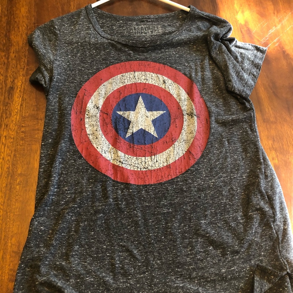 distressed captain america shirt